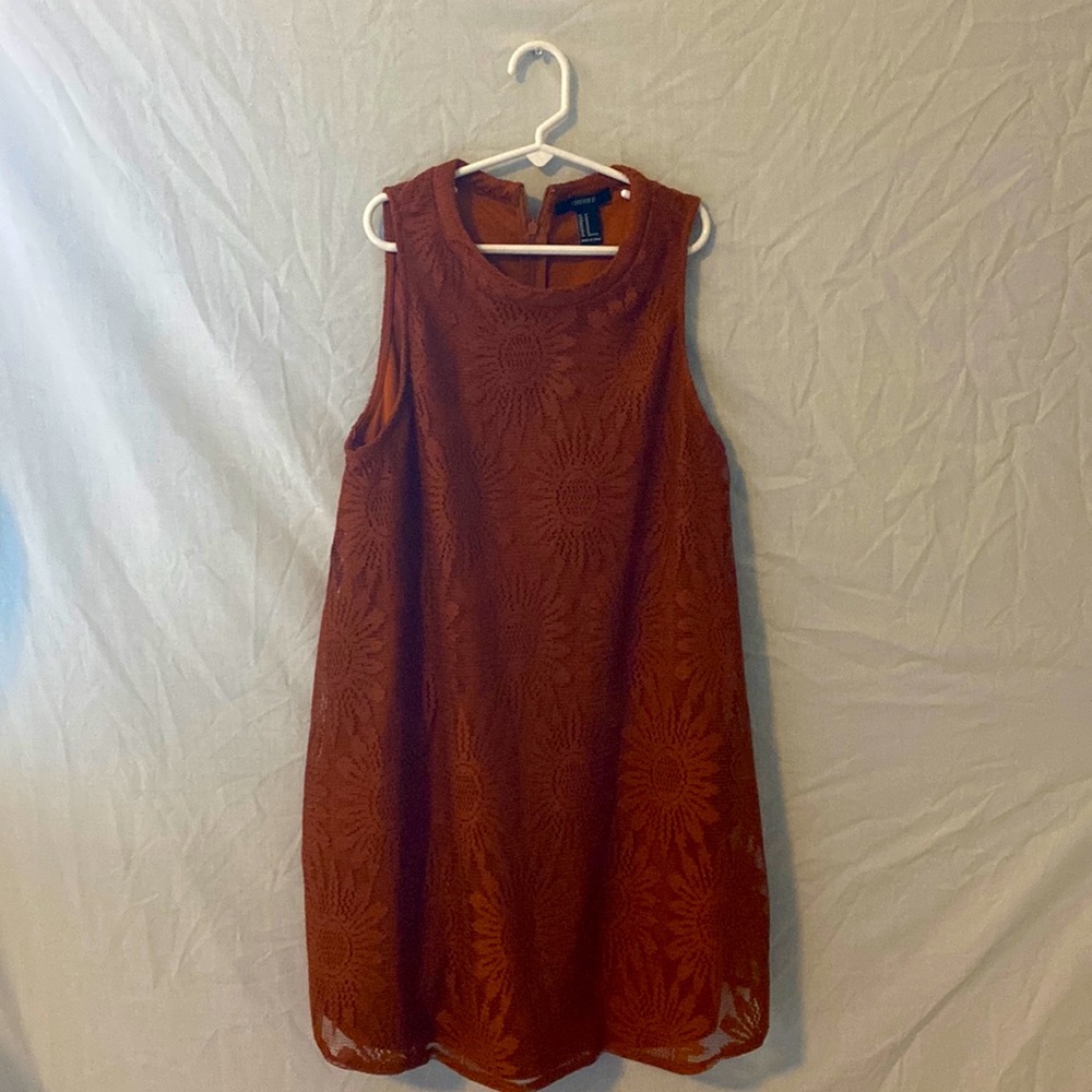 Forever 21 Brown Sunflower Dress